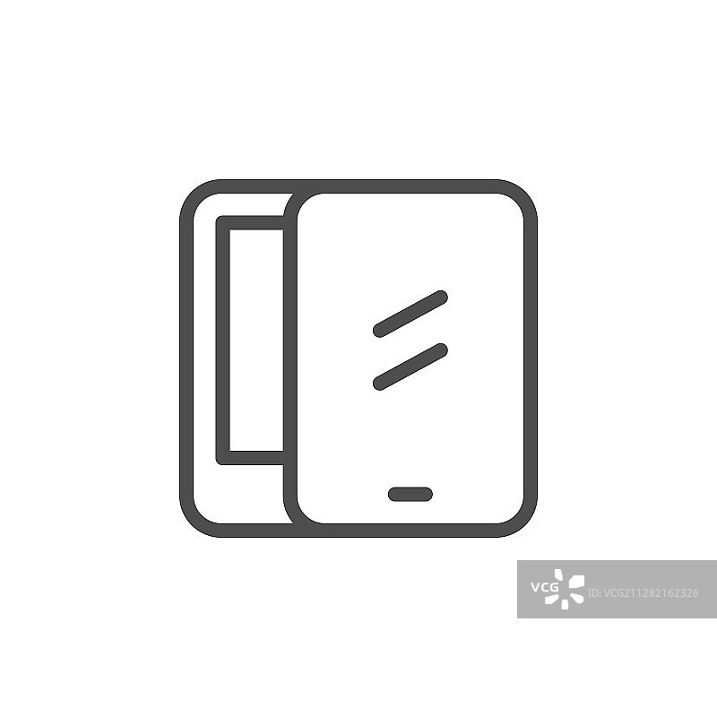 设备屏幕保护线性图标图片素材