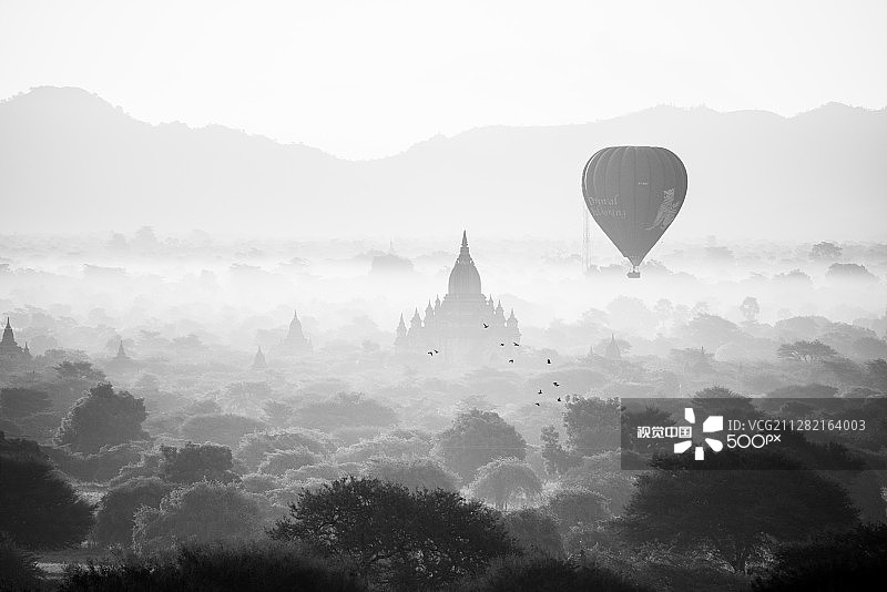 蒲甘的清晨图片素材