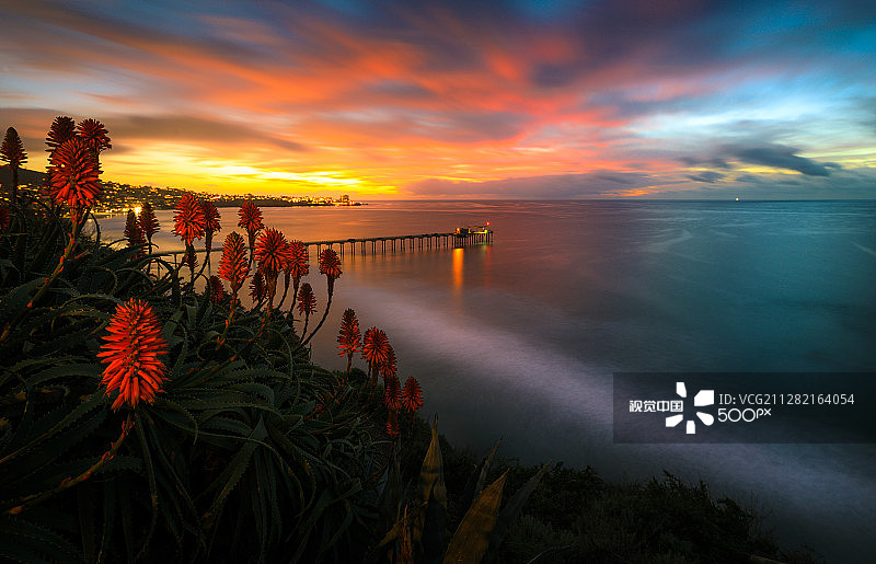 斯克里普斯码头俯瞰图片素材