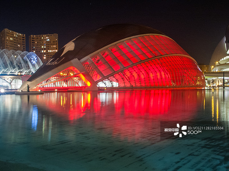 城市建筑夜景图片素材
