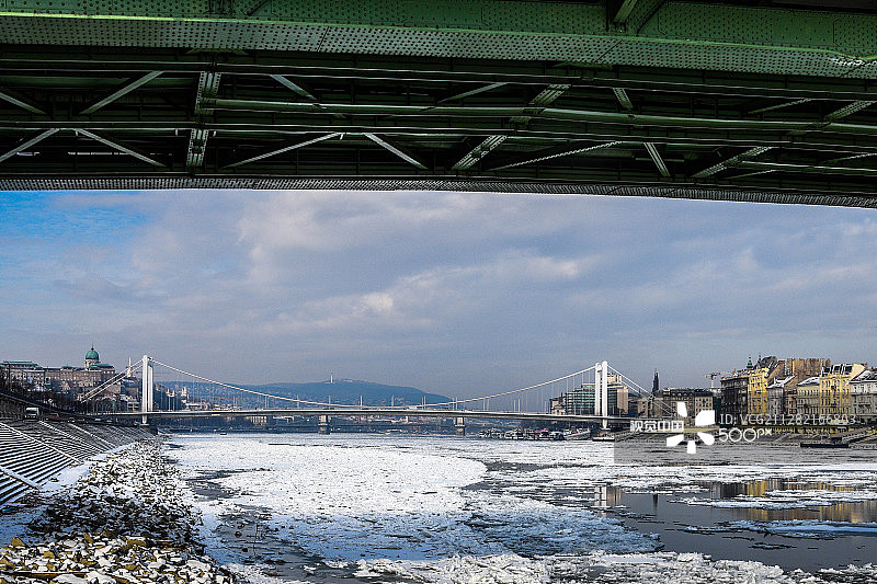 布达佩斯多瑙河上的冰2图片素材