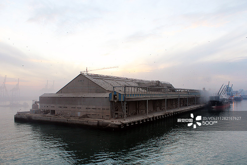 卡萨布兰卡港口日出图片素材