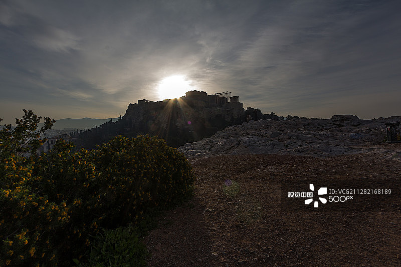 雅典卫城清晨景观（世界遗产）图片素材