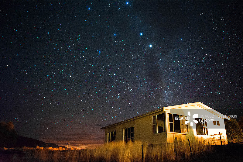 特卡波湖星云之屋图片素材
