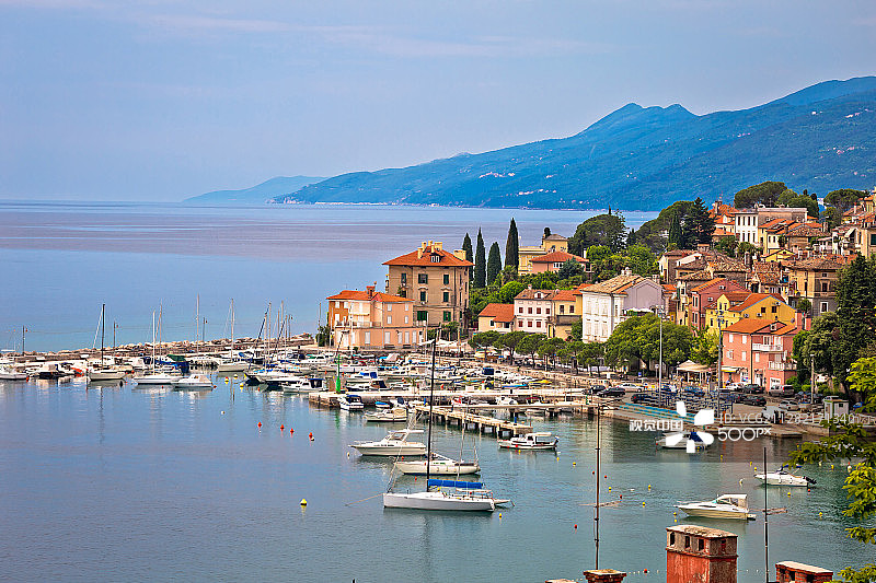 沃洛斯科和奥帕蒂亚海滨风光图片素材