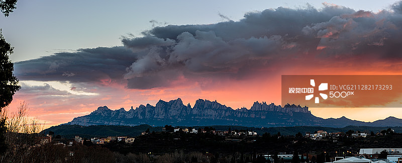 蒙特塞拉特日落图片素材