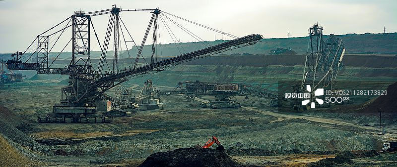 锰矿石的生产图片素材