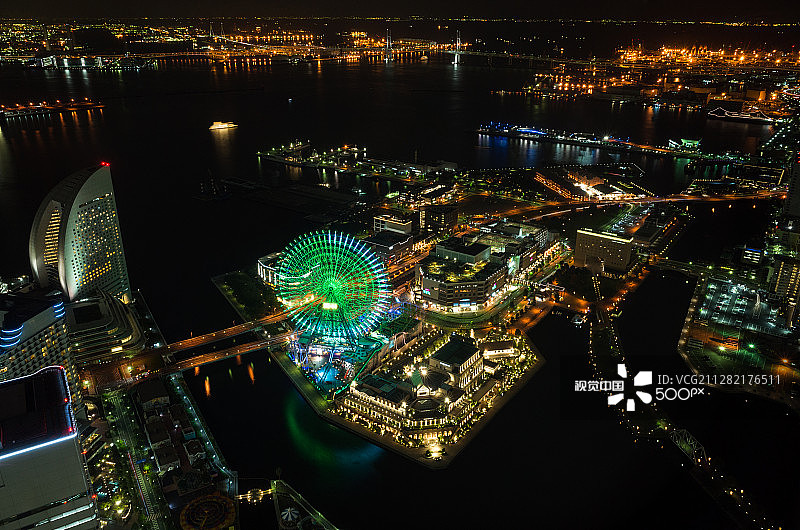 横滨夜景图片素材