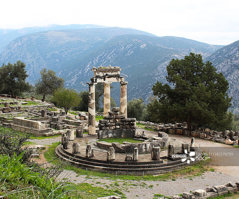 纳奥斯·雅典娜·德尔福图片素材