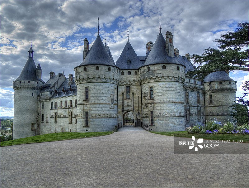 肖蒙城堡图片素材