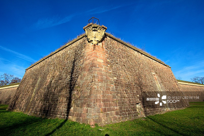 新布里萨赫镇和堡垒，世界遗产图片素材