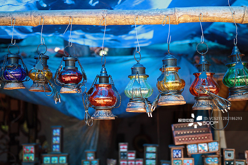 彩虹灯笼图片素材