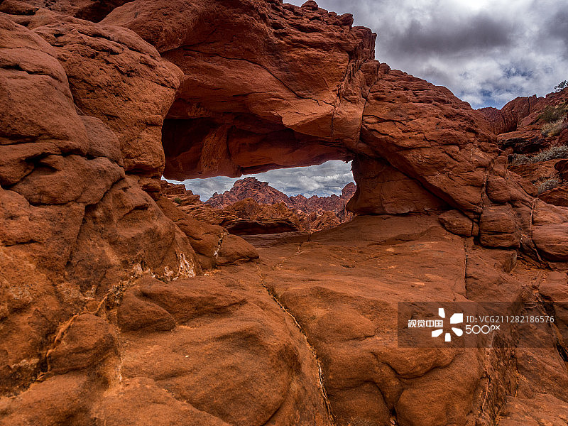 火焰谷拱门图片素材