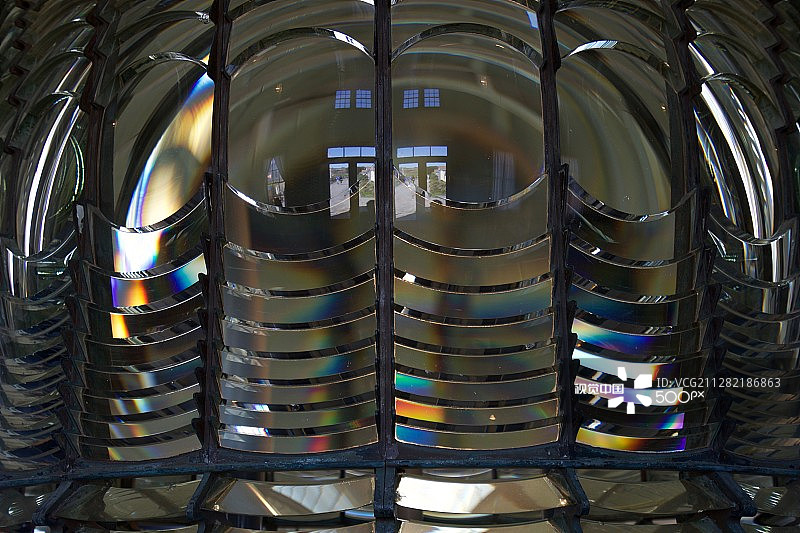 鸽子角灯塔透镜图片素材