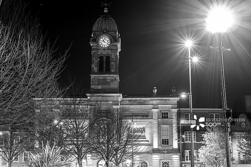 夜间时钟图片素材