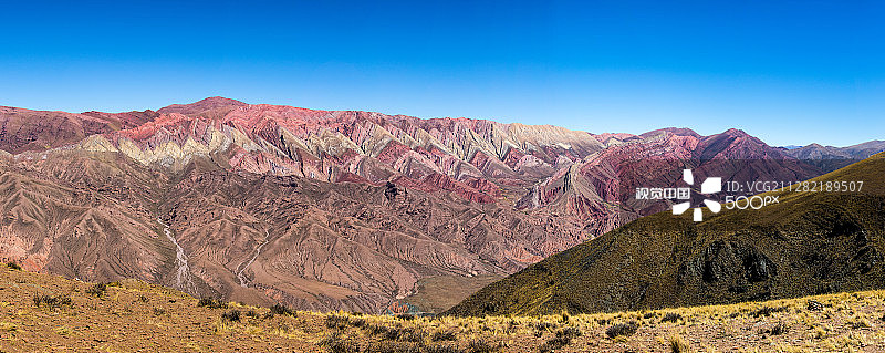 彩色阿根廷山脉图片素材