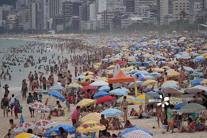 伊帕内玛海滩，里约热内卢图片素材