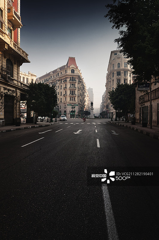 开罗市中心清晨图片素材