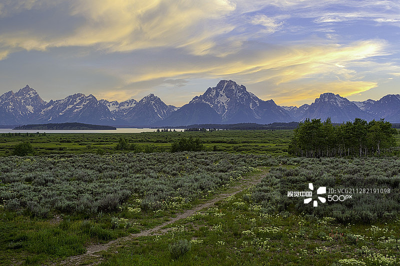 大提顿峰图片素材