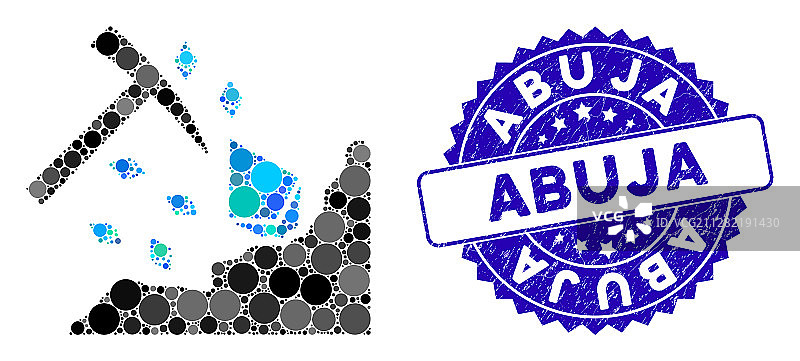 马赛克以太坊采矿锤图标与纹理图片素材