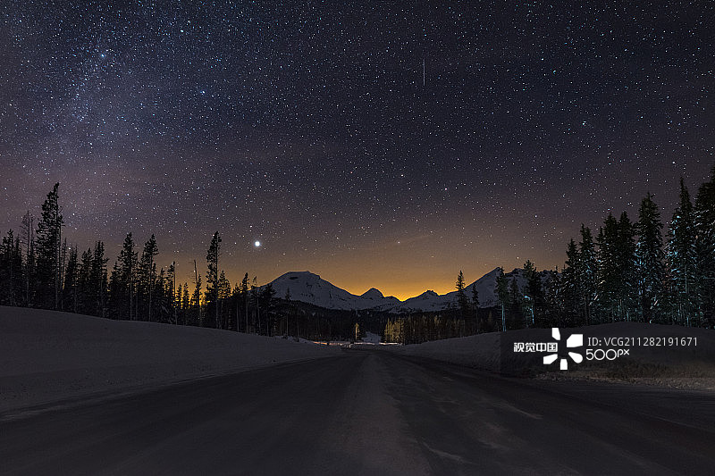 俄勒冈州喀斯喀特山脉奇境图片素材