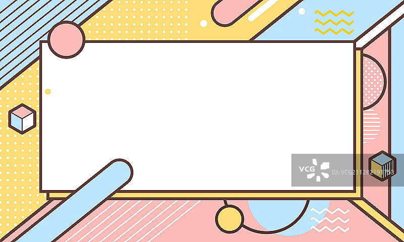 孟菲斯扁平化背景小清新马卡龙色图片素材