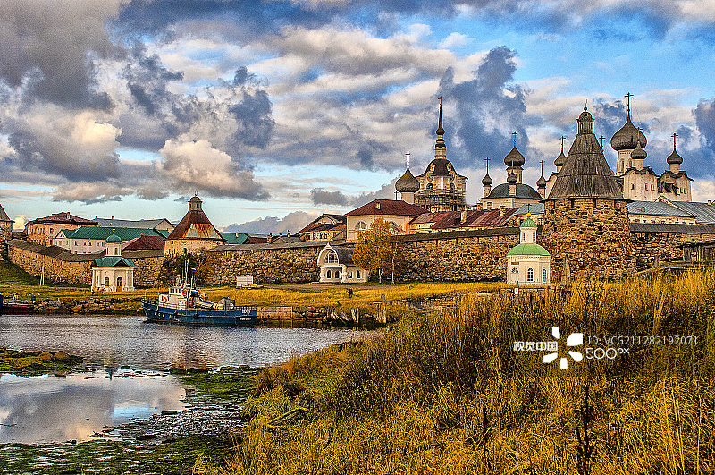 俄罗斯索洛韦茨基群岛风光图片素材