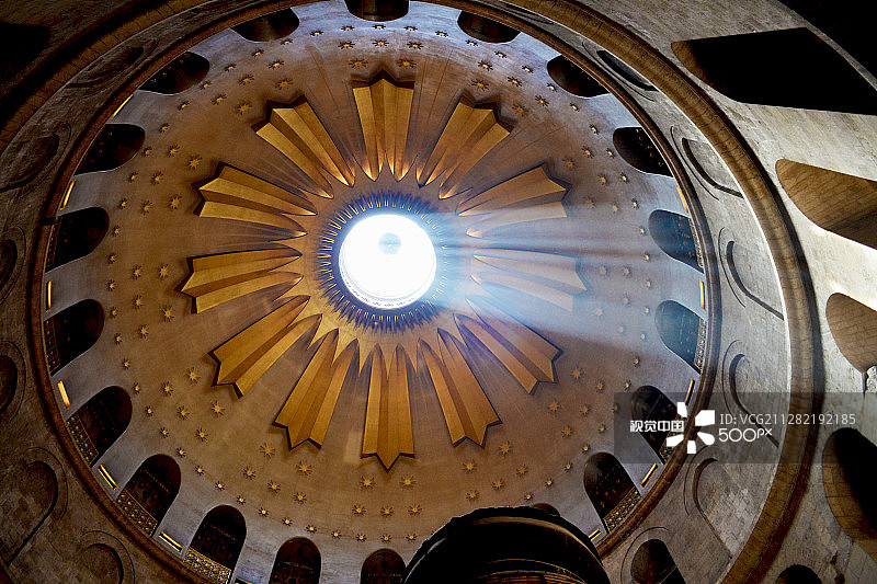 耶路撒冷圣墓教堂的圆顶图片素材