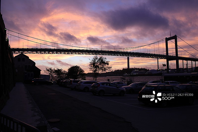 哥德堡的日落图片素材