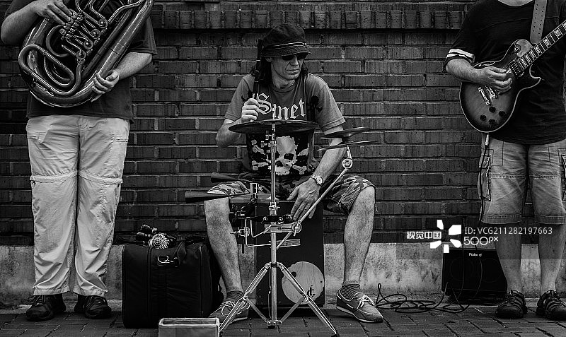 三人爵士乐队图片素材