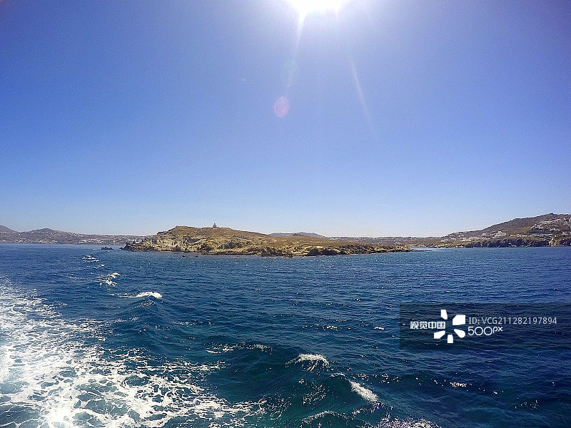 希腊米科诺斯岛风光图片素材