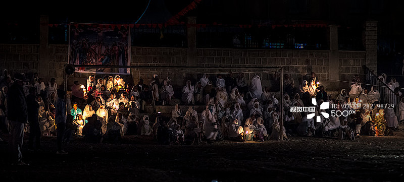 2016年埃塞俄比亚Timket节庆典 - Medehane Alem Tabot图片素材