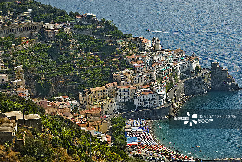 意大利阿马尔菲海滩图片素材