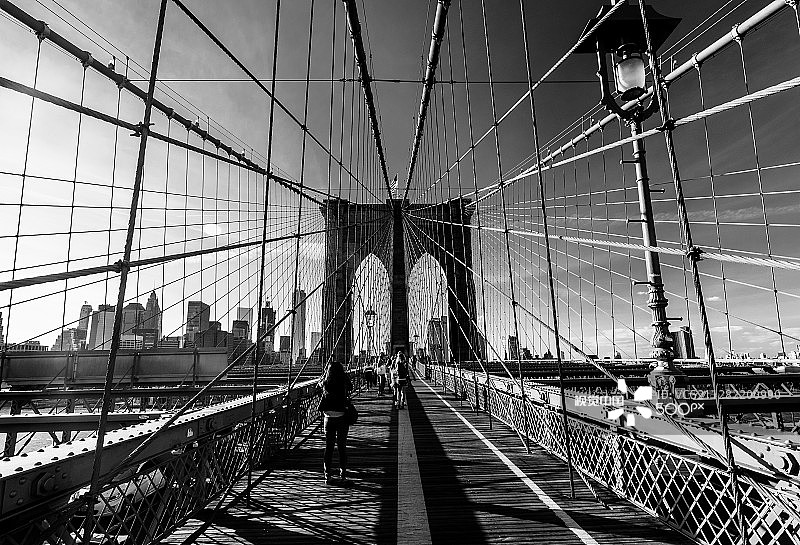 布鲁克林大桥图片素材