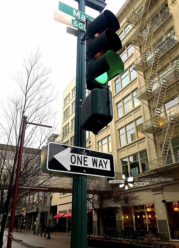 单行道图片素材