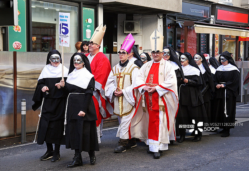 克罗地亚萨格勒布狂欢节，21图片素材