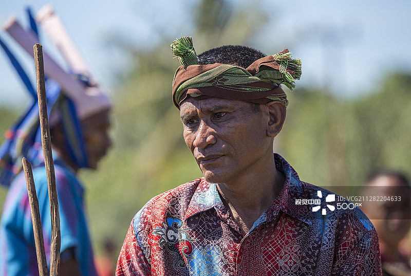 印度尼西亚松巴岛松巴人肖像图片素材