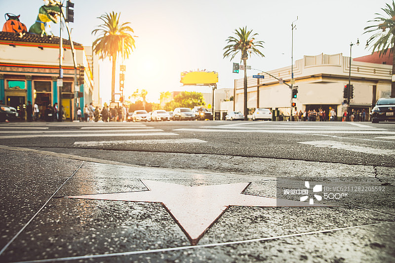 好莱坞星光大道图片素材