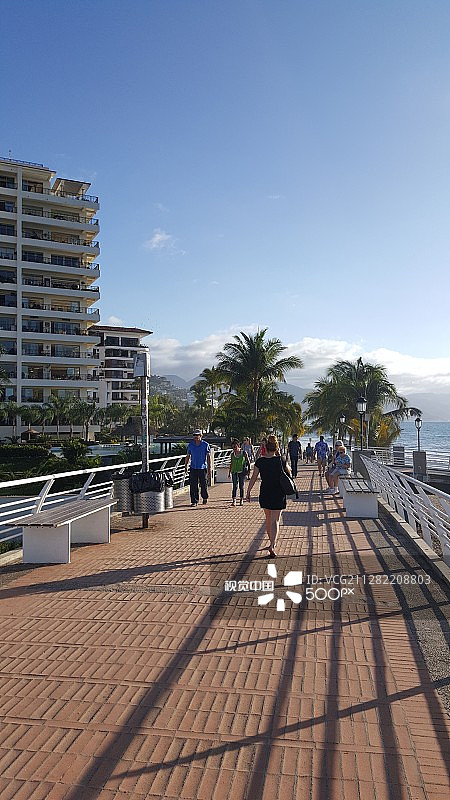 墨西哥巴亚尔塔港图片素材