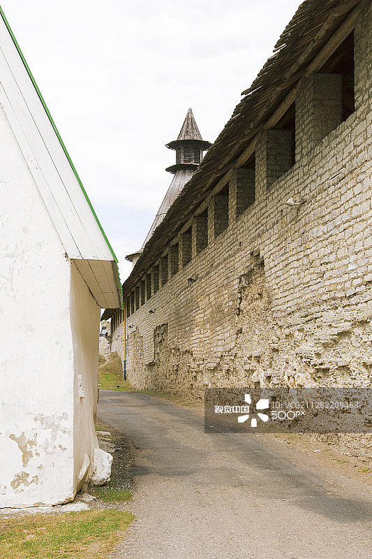 普斯科夫市的克里姆林宫图片素材