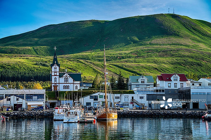 冰岛的胡萨维克图片素材