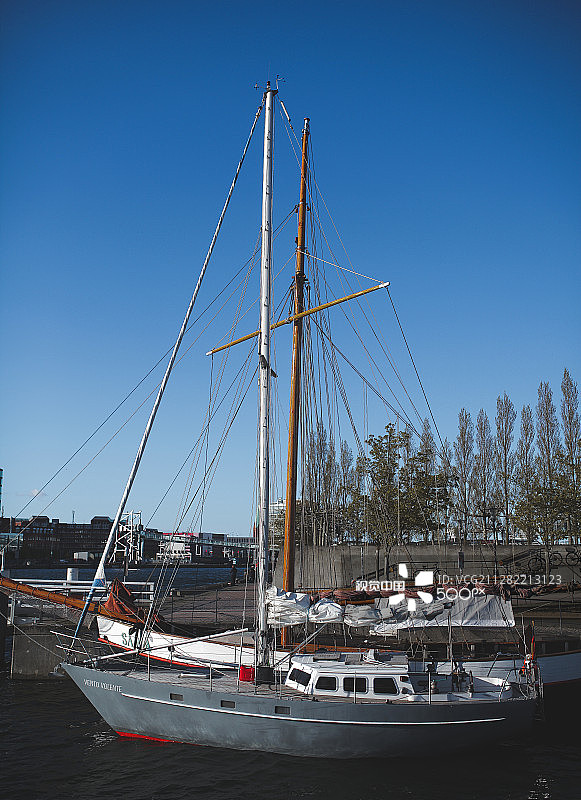 基尔码头美丽的船只图片素材
