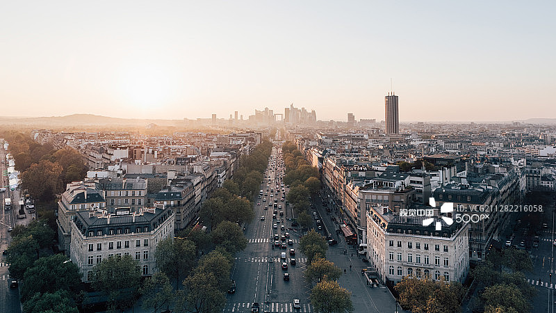 拉德芳斯日落图片素材