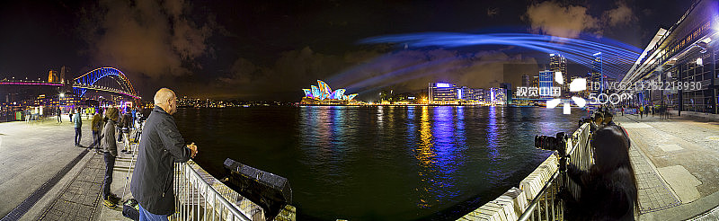 悉尼灯光节2017图片素材