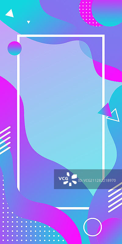 孟菲斯几何渐变背景图片素材