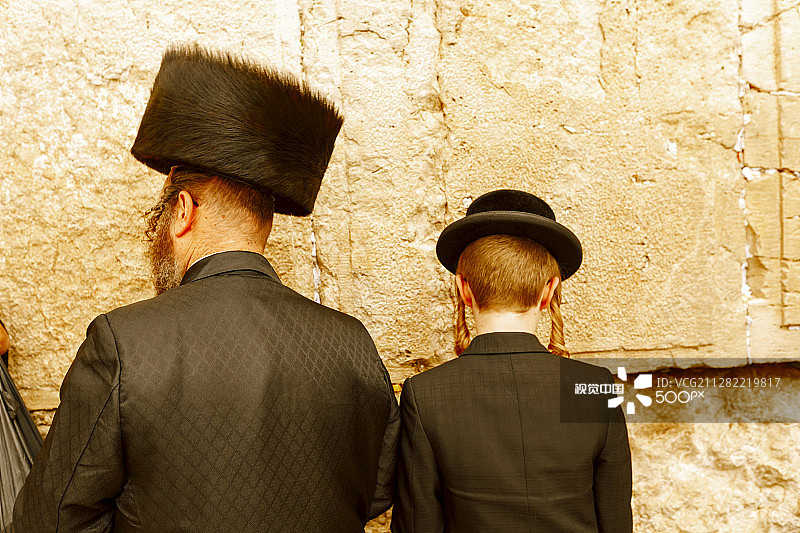 犹太人获准祈祷的西墙图片素材
