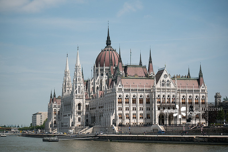 匈牙利布达佩斯多瑙河与国会大厦风光图片素材