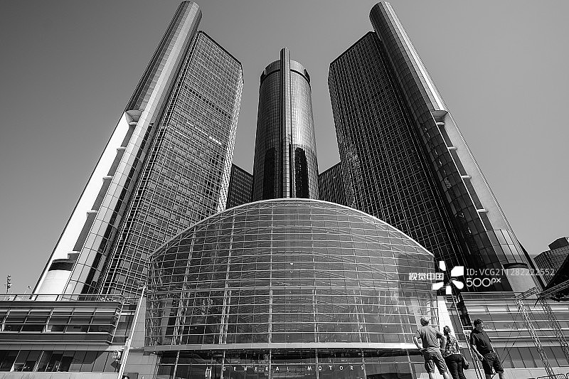 底特律文艺复兴中心图片素材