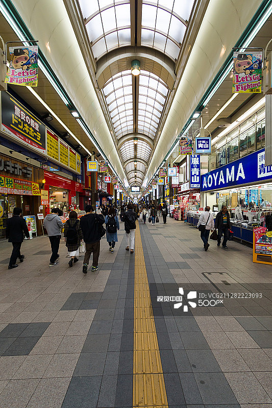 札幌的有盖拱廊图片素材