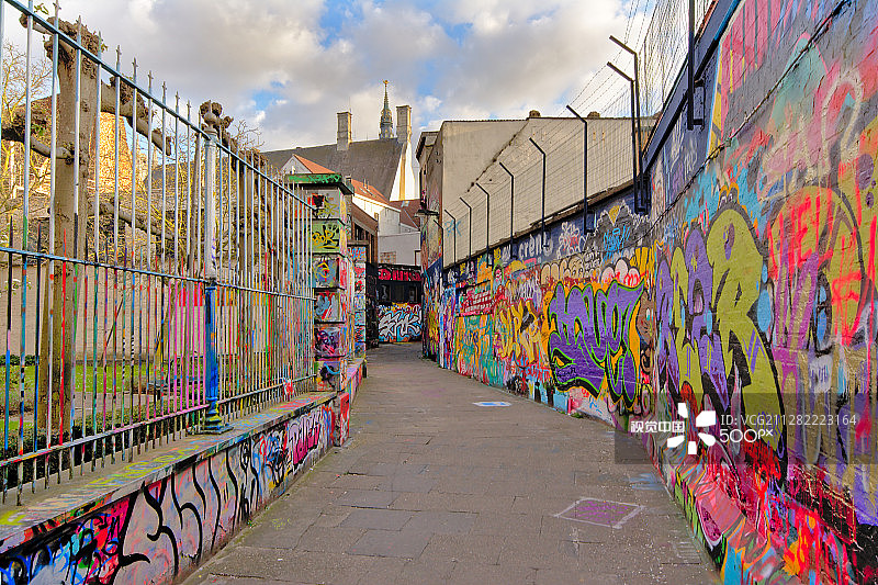 涂鸦街景图片素材